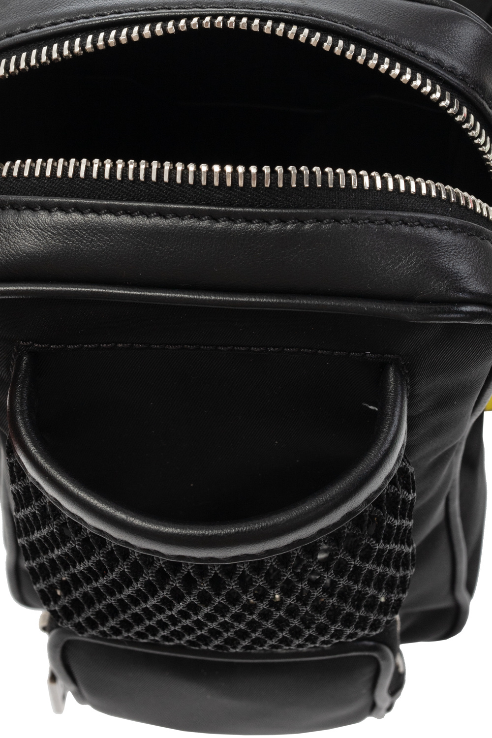 White - Black Double pouch shoulder amp bag Off - SchaferandweinerShops  Japan - Bolsa tote grande de cocodrilo negro de Claudia Canova